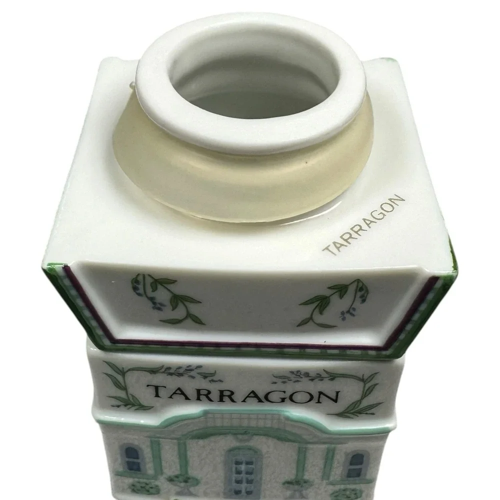 Vintage Lenox Spice Village Tarragon House Spice Jar 1989 Porcelain Replacement